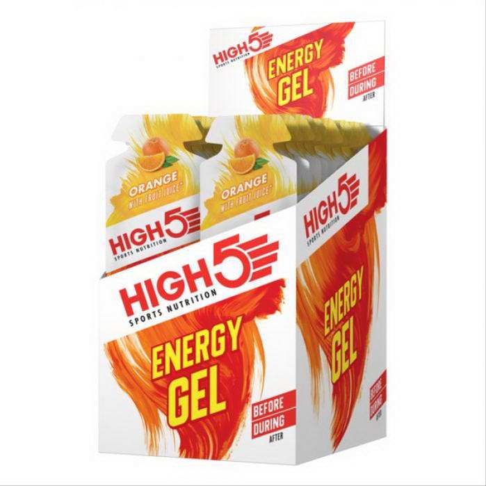 High5 Energy Gel Caffeine Narancs 20x40g (koffeines)
